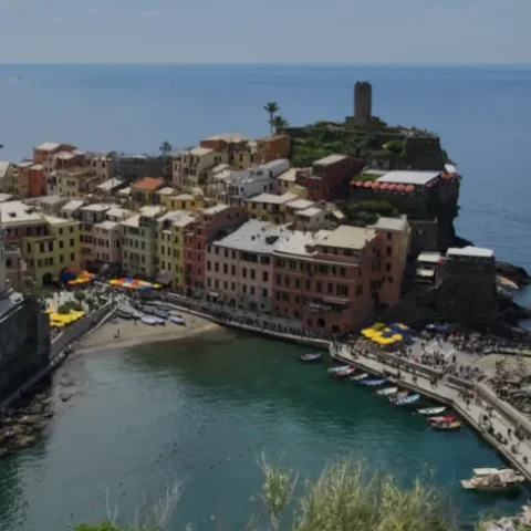 Vernazza aan zee in de Cinque Terre